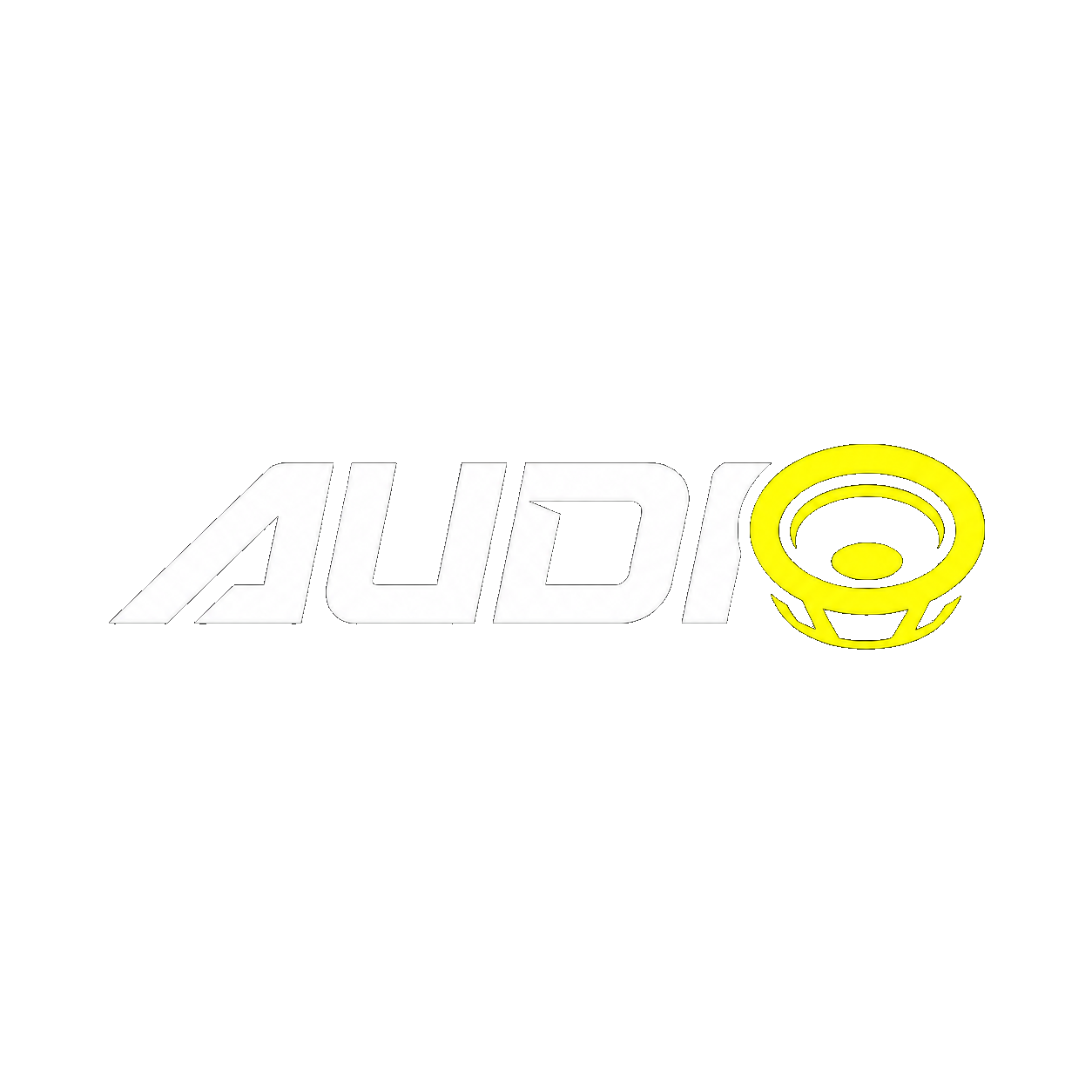 Audio speaker logo